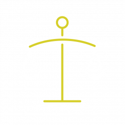 An icon representing measurement and balance.