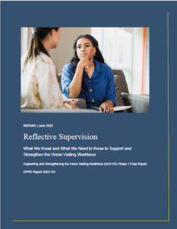 Cover of reflective supervision report