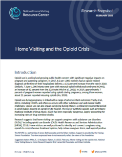 Cover of Home Visiting and the Opioid Crisis